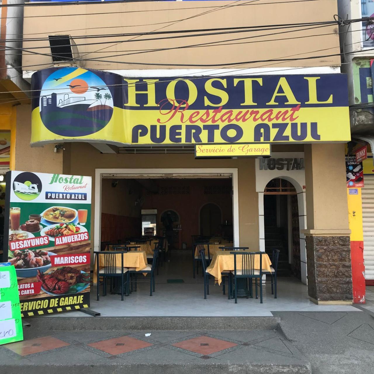 Hostal Puerto Azul Манта Екстериор снимка